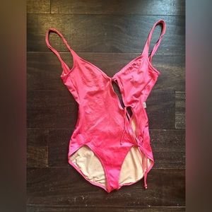Vintage Hot. Pink Bathing Suit